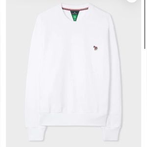 NWT PAUL SMITH T ZEBRA SWEATSHIRT WHITE